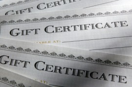 gift certificate
