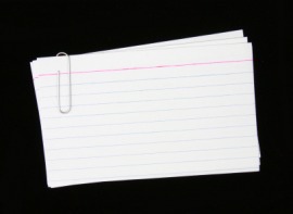 index card