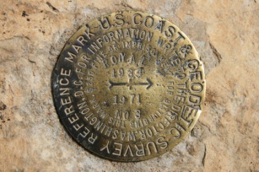 A USGC bench mark in the Grand Canyon. A USGC bench mark in the Grand Canyon.