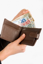 This person has acquired some money. This person has acquired some money.