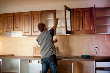New fitments for a kitchen. New fitments for a kitchen.