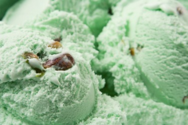 Pistachio is the flavor of this ice cream. Pistachio is the flavor of this ice cream.