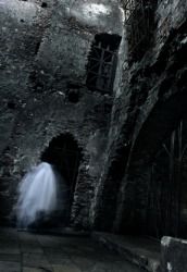 A ghosts haunts this castle. A ghosts haunts this castle.