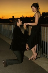 A man asks his girlfriend to marry him. A man asks his girlfriend to marry him.
