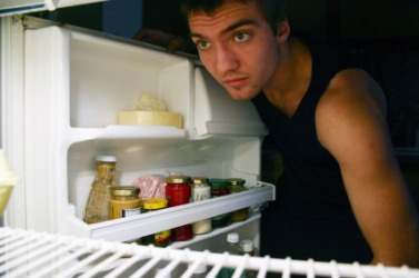 He's feeling a little peckish. He's feeling a little peckish.