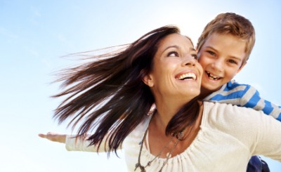 A mother is related to her son. A mother is related to her son.