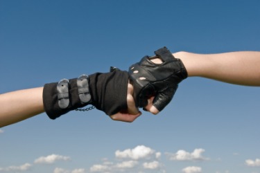 A fist bump. A fist bump.