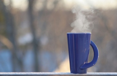Steam wafts from this cup. Steam wafts from this cup.