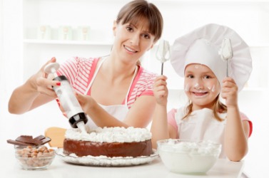 Making a cake is an action. Making a cake is an action.