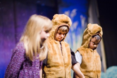 Little actors onstage. Little actors onstage.