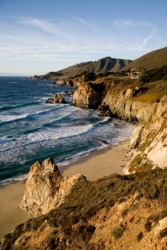 The beautiful terrain of the California coast. The beautiful terrain of the California coast.