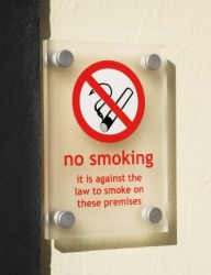 Smoking has been banned in this building. Smoking has been banned in this building.