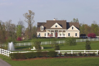 A country homestead. A country homestead.