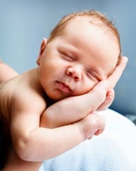 This child is in his infancy. This child is in his infancy.