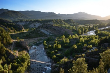 This vantage point overlooks a beautiful valley. This vantage point overlooks a beautiful valley.