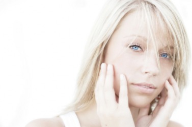 A woman with a very pale complexion. A woman with a very pale complexion.