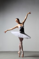 A ballet dancer is graceful. A ballet dancer is graceful.