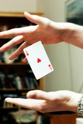 This floating card is an illusion. This floating card is an illusion.