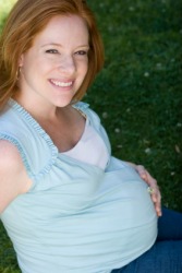 A radiant pregnant woman. A radiant pregnant woman.