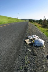 Raff on the side of the road. Raff on the side of the road.