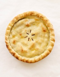 A whole cherry pie. A whole cherry pie.