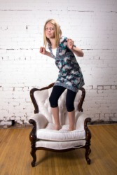 A girl behaviing in a childish manner. A girl behaviing in a childish manner.