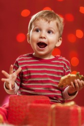 Excitement is what children feel at Christmas. Excitement is what children feel at Christmas.