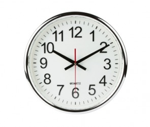 An analog clock. An analog clock.