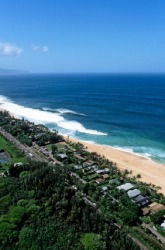 A bird's-eye view of a beach. A bird's-eye view of a beach.