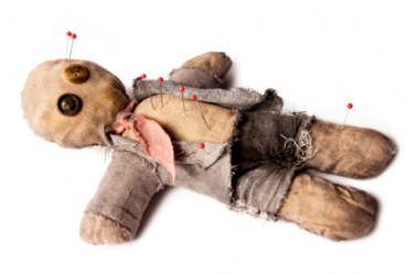 A voodoo doll. A voodoo doll.