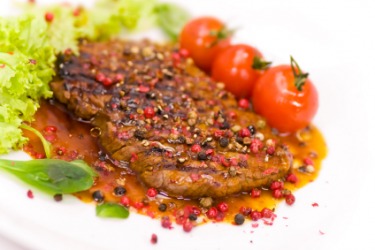 Steak au poivre. Steak au poivre.