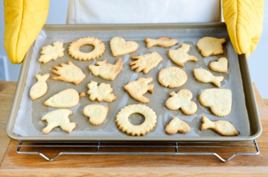 Cookies on a cookie sheet. Cookies on a cookie sheet.