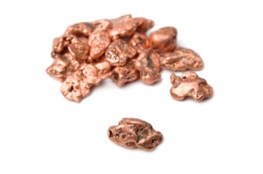 Pieces of copper. Pieces of copper.