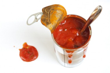 A generic can of soup. A generic can of soup.
