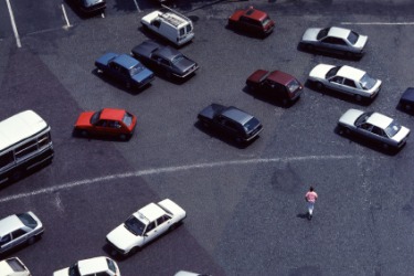 Only an idiot would cross the street this way. Only an idiot would cross the street this way.