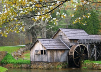 An old water driven mill. An old water driven mill.