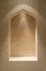 A niche in the wall. A niche in the wall.