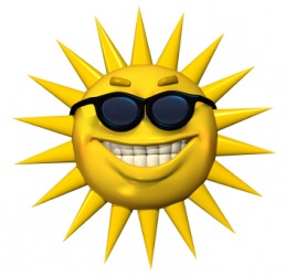 To say the sun is smiling is personification. To say the sun is smiling is personification.