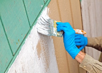 A base coat of paint is applied. A base coat of paint is applied.