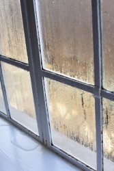 Condensation on a window. Condensation on a window.