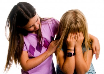 A child's innate desire to help a friend. A child's innate desire to help a friend.