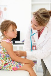 A doctor tries to analyze her patients condition. A doctor tries to analyze her patients condition.