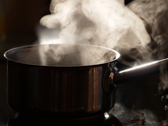 Evaporation from a pot. Evaporation from a pot.