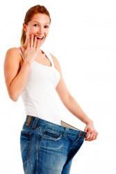 Weight loss is the effect of diet and exercise. Weight loss is the effect of diet and exercise.