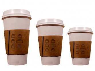 The medium cup is the one in the middle. The medium cup is the one in the middle.