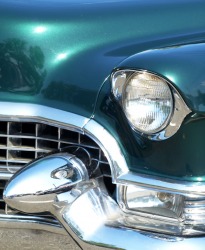 The bumper of this car is an example of chrome. The bumper of this car is an example of chrome.