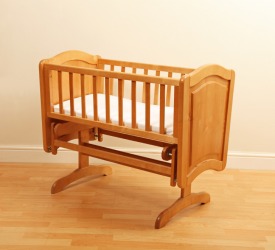 A rocking cradle. A rocking cradle.