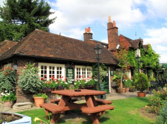 An English country pub. An English country pub.