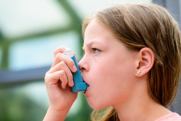 The young girl's occasional paroxysm due to her asthma is easily treated with an inhaler. The young girl's occasional paroxysm due to her asthma is easily treated with an inhaler.