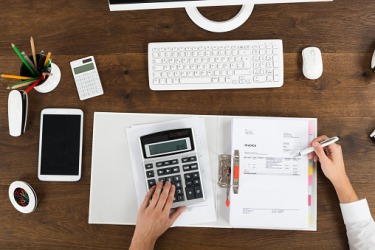 Working on personal finances. Working on personal finances.